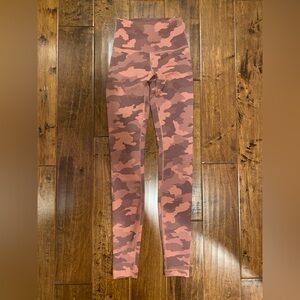 lululemon athletica Rose and Mauve Camo Leggings